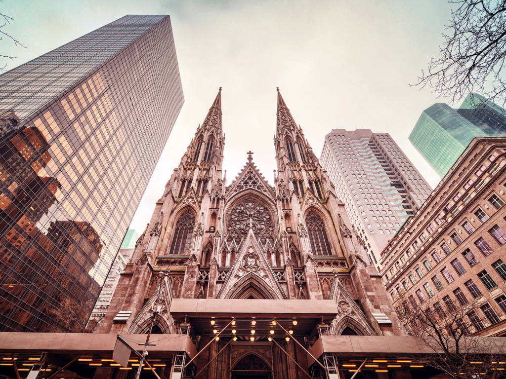 Sfondi St Patricks Cathedral In New York 1024x768