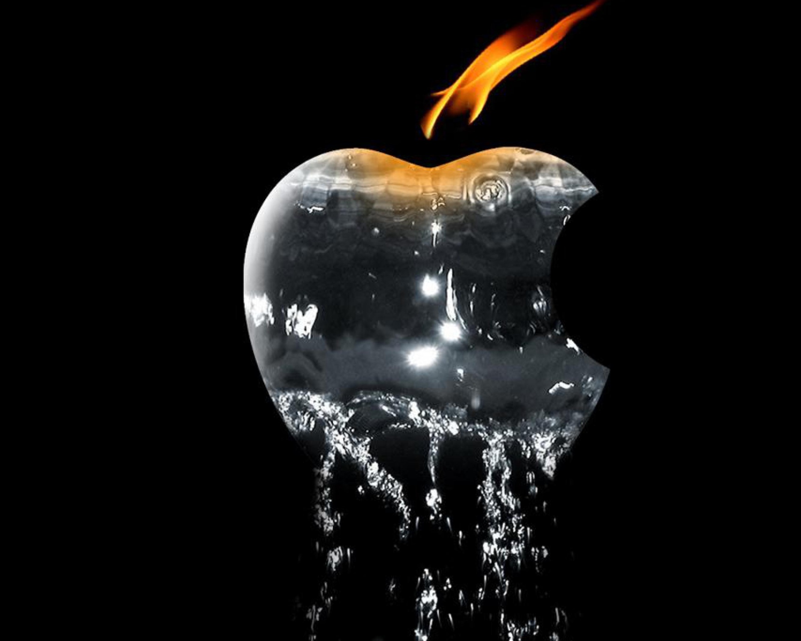 Screenshot №1 pro téma Apple Ice And Fire 1600x1280