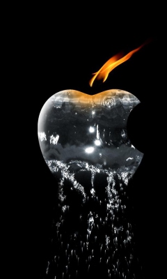 Screenshot №1 pro téma Apple Ice And Fire 240x400