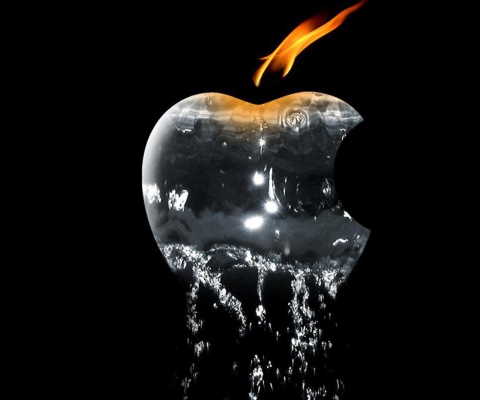 Fondo de pantalla Apple Ice And Fire 480x400