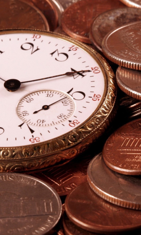 Time Is Money wallpaper 480x800