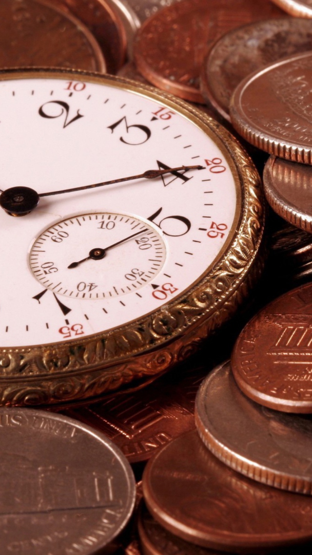 Time Is Money wallpaper 640x1136