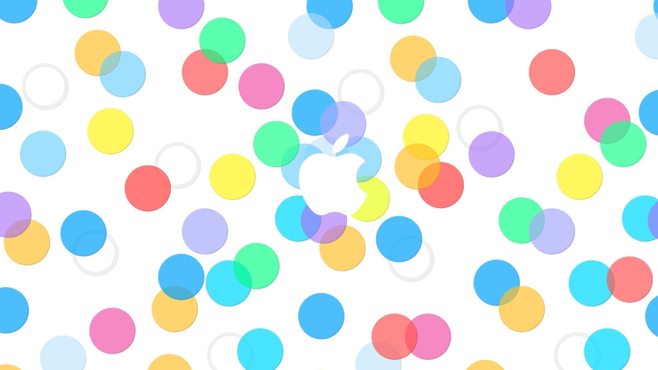 Fondo de pantalla Light Apple Logo 1280x720