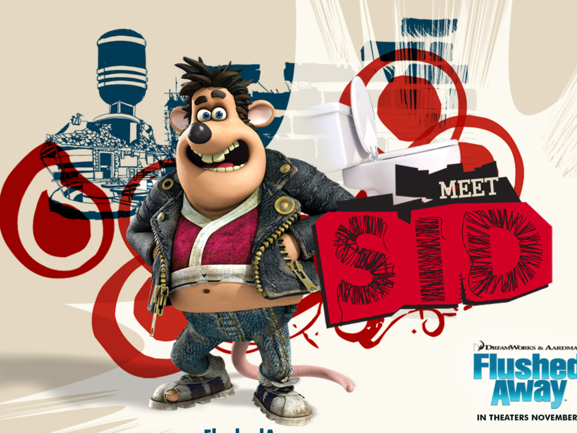 Fondo de pantalla Flushed Away 1152x864