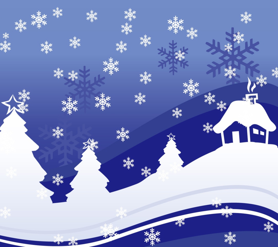 Vector Christmas Design wallpaper 1080x960