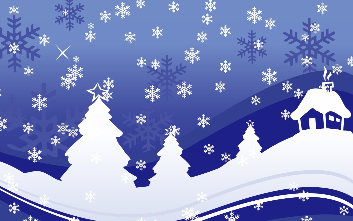 Das Vector Christmas Design Wallpaper 1440x900