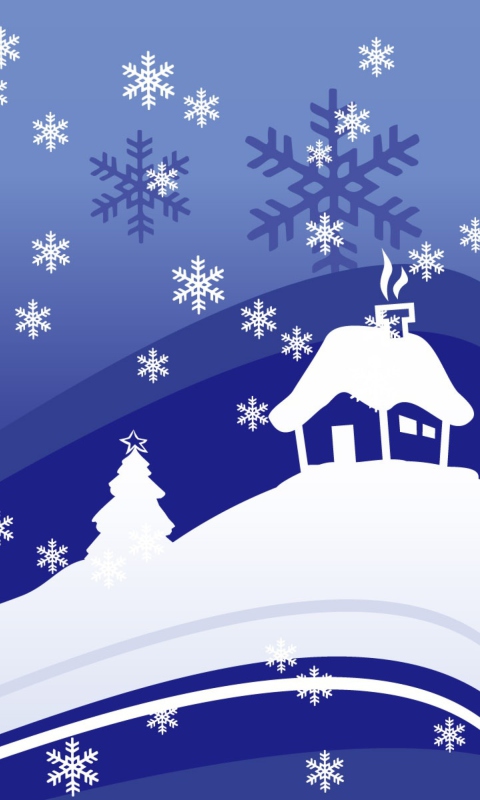 Обои Vector Christmas Design 480x800