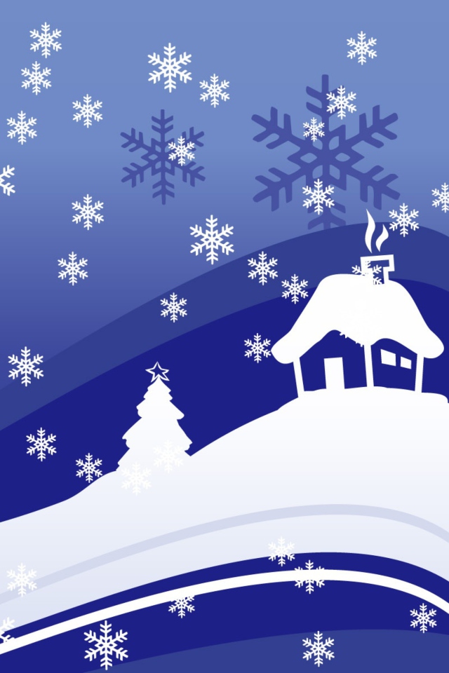 Обои Vector Christmas Design 640x960