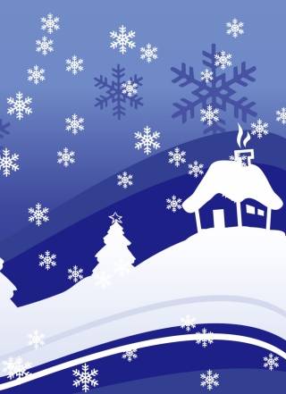Free Vector Christmas Design Picture for 240x320