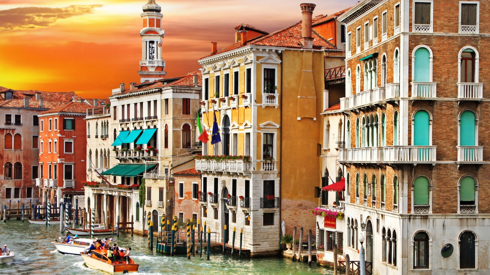 Обои Grand Canal Venice 1600x900