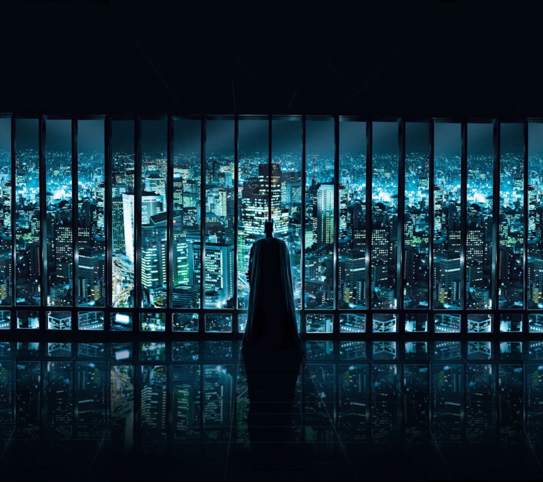 Das Batman Observing Wallpaper 1080x960