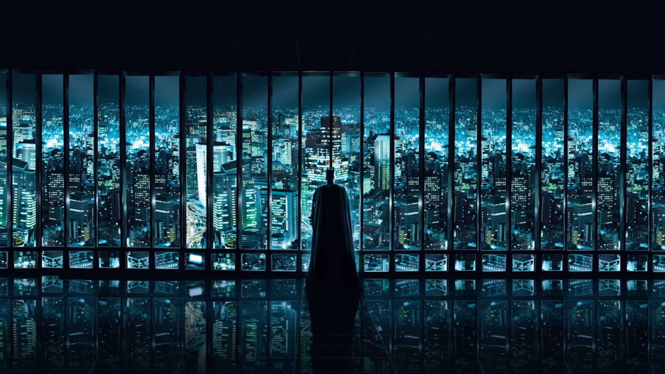 Screenshot №1 pro téma Batman Observing 1366x768