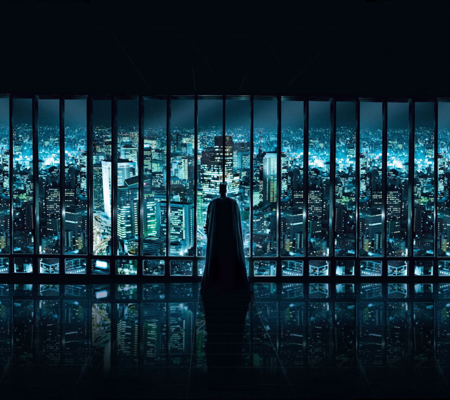 Fondo de pantalla Batman Observing 1440x1280