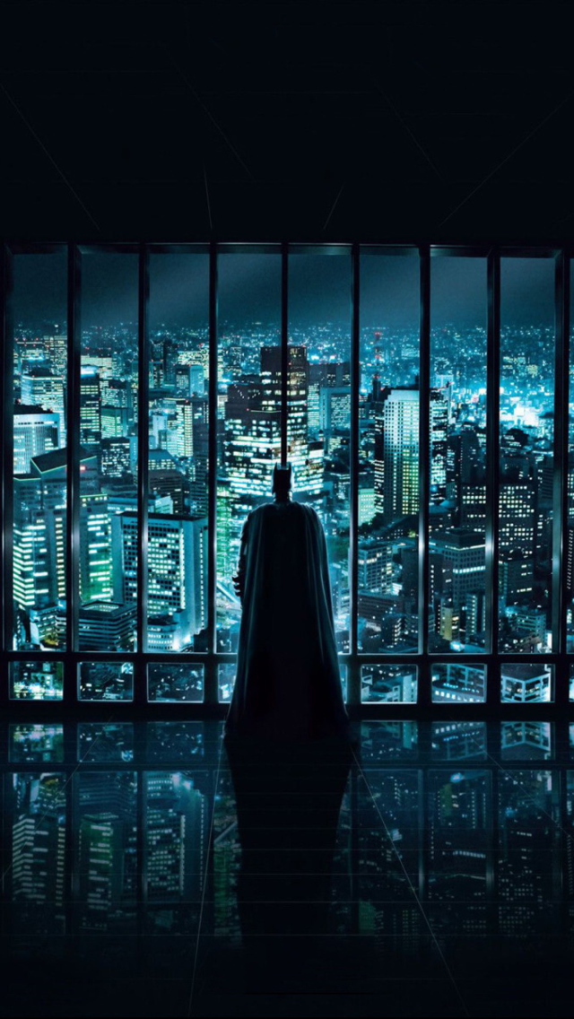 Batman Observing wallpaper 640x1136