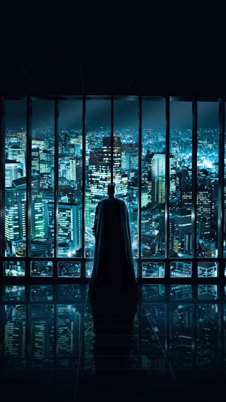 Batman Observing wallpaper 750x1334