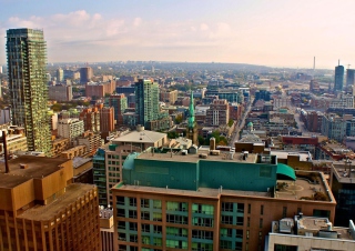 Free Toronto Cityscape Picture for Android, iPhone and iPad