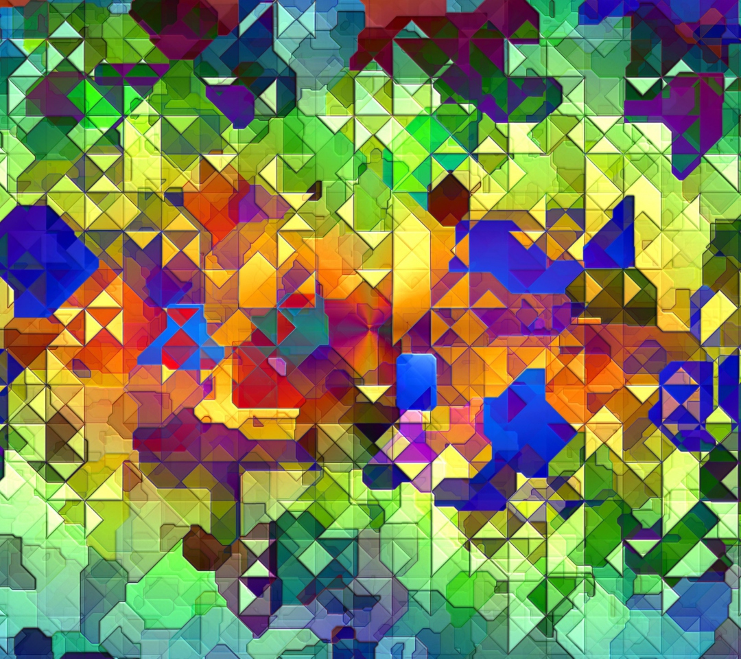 Обои Colorful Abstract Pattern 1080x960