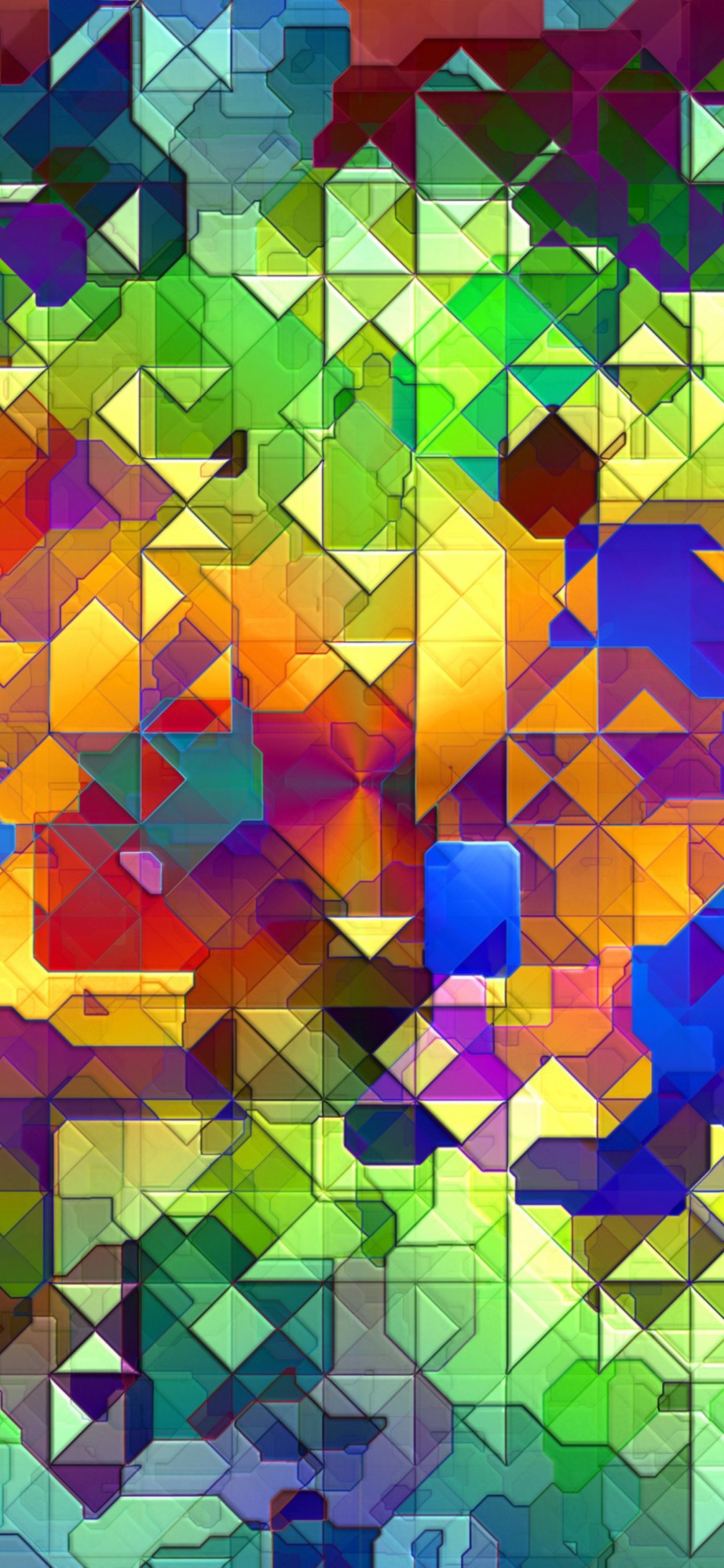 Das Colorful Abstract Pattern Wallpaper 1170x2532