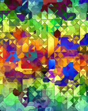 Das Colorful Abstract Pattern Wallpaper 176x220