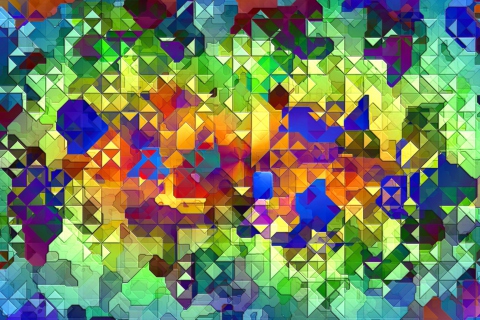 Das Colorful Abstract Pattern Wallpaper 480x320