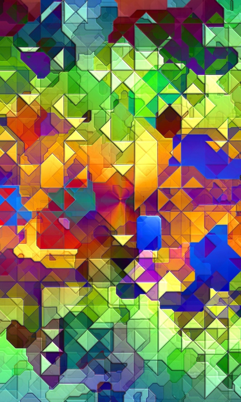 Sfondi Colorful Abstract Pattern 480x800
