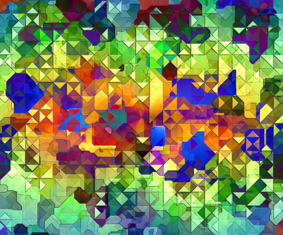 Обои Colorful Abstract Pattern 960x800