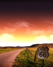 Adventure Route 66 Landscape wallpaper 176x220