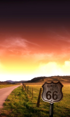 Screenshot №1 pro téma Adventure Route 66 Landscape 240x400