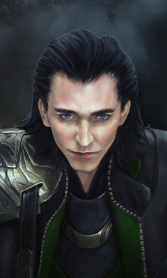 Das Loki - The Avengers Wallpaper 240x400