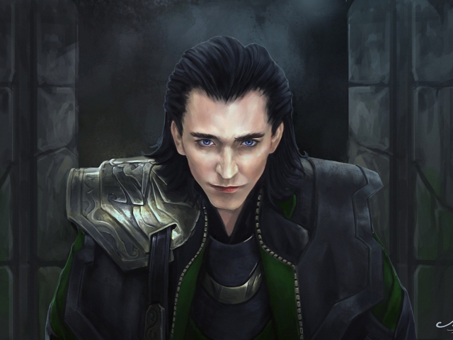 Das Loki - The Avengers Wallpaper 640x480