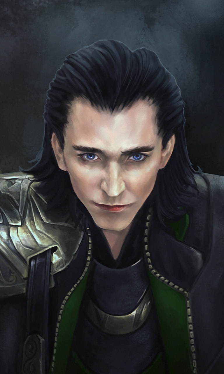 Das Loki - The Avengers Wallpaper 768x1280