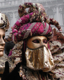 Das Venice Carnival Mask Wallpaper 128x160