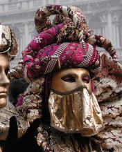 Fondo de pantalla Venice Carnival Mask 176x220