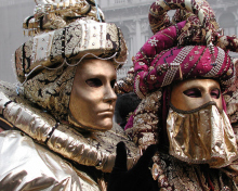 Das Venice Carnival Mask Wallpaper 220x176