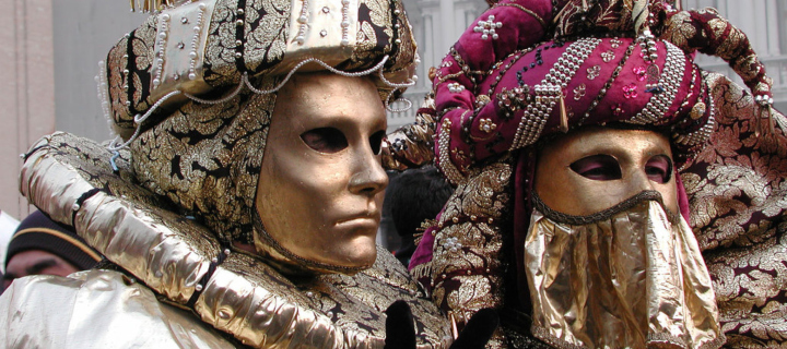 Das Venice Carnival Mask Wallpaper 720x320