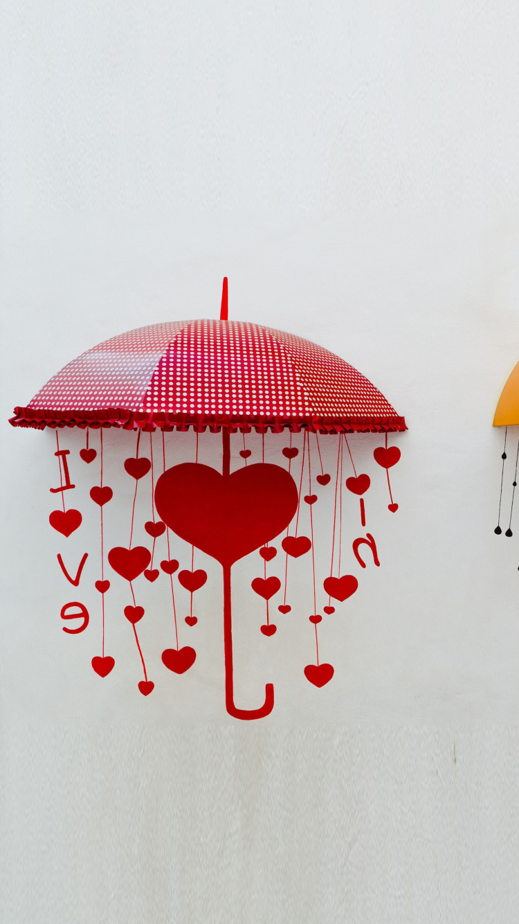 Two umbrellas wallpaper 750x1334