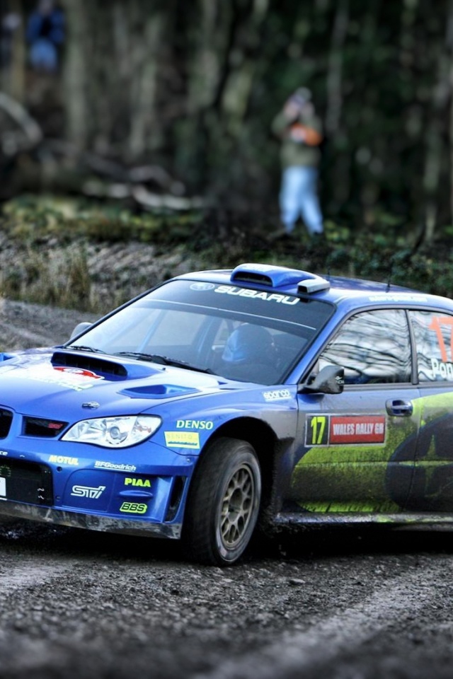 Das Subaru Impreza WRX STI Wallpaper 640x960