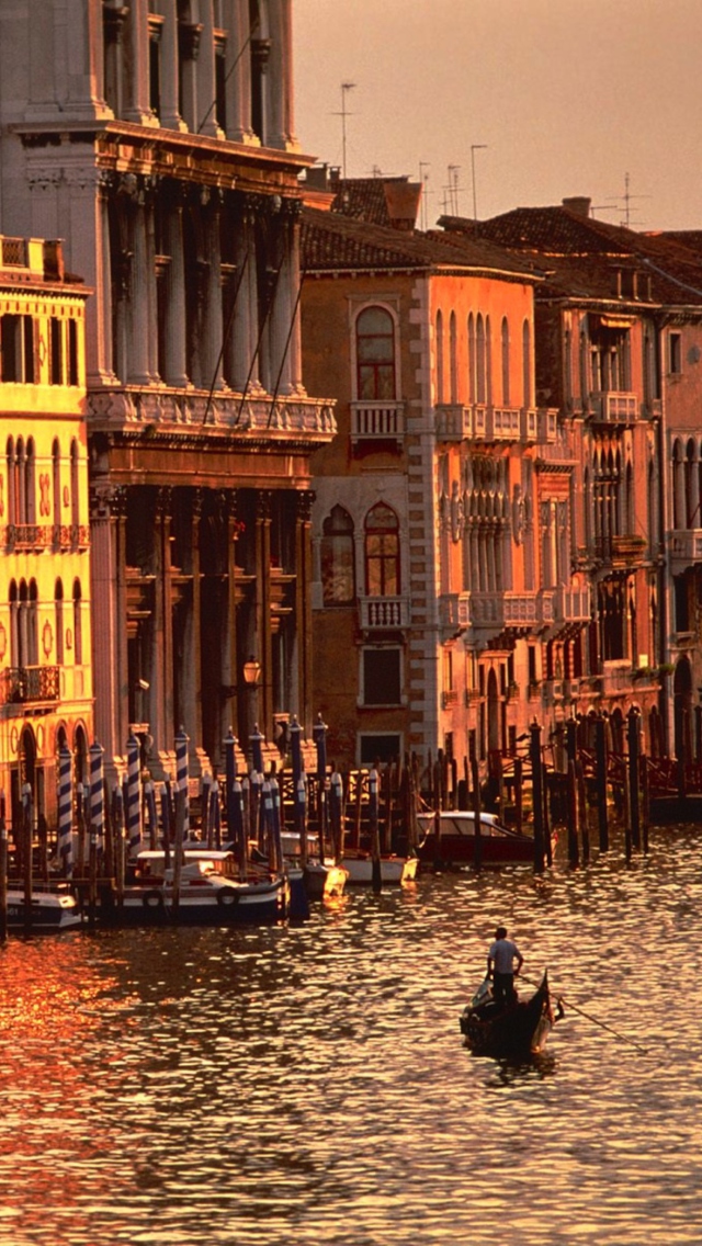 Das Atardecer Venecia Wallpaper 640x1136
