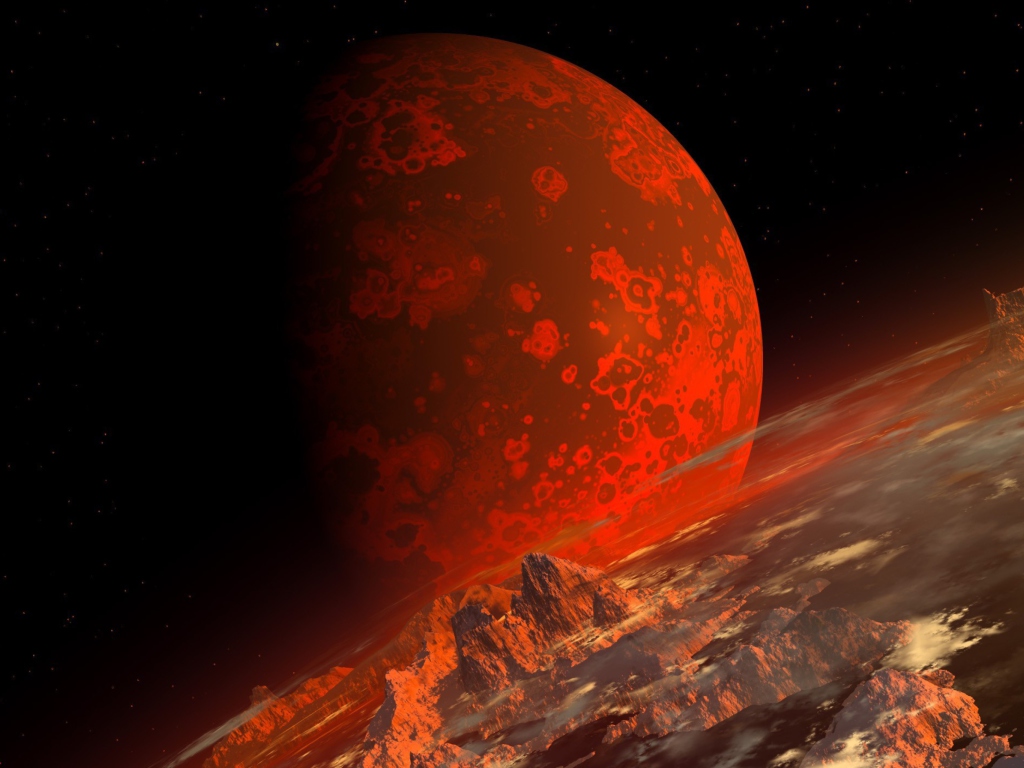 Red Planet wallpaper 1024x768