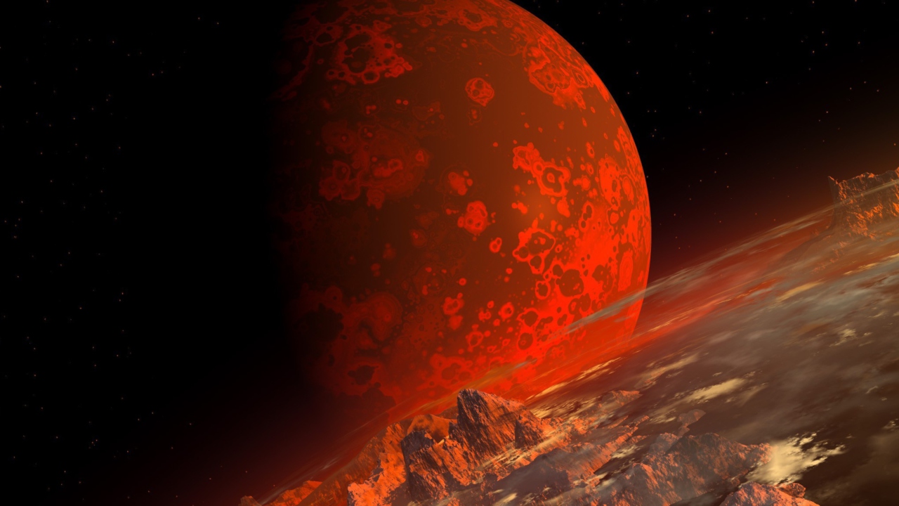 Das Red Planet Wallpaper 1280x720