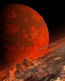 Fondo de pantalla Red Planet 128x160