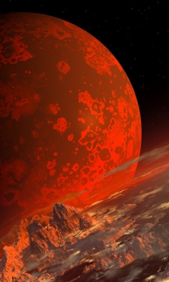 Das Red Planet Wallpaper 240x400