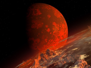Das Red Planet Wallpaper 320x240