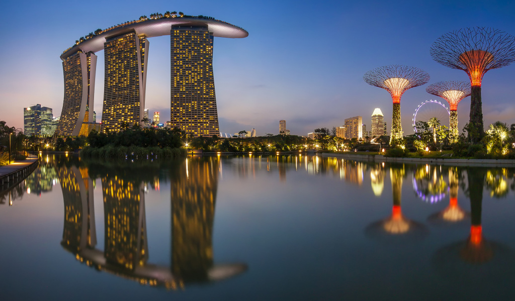 Screenshot №1 pro téma Singapore Marina Bay Sands Tower 1024x600