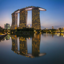 Обои Singapore Marina Bay Sands Tower 208x208
