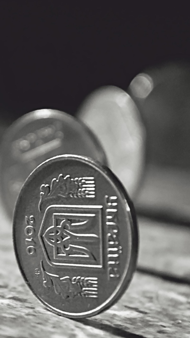 Das Ukrainian Coins Wallpaper 640x1136