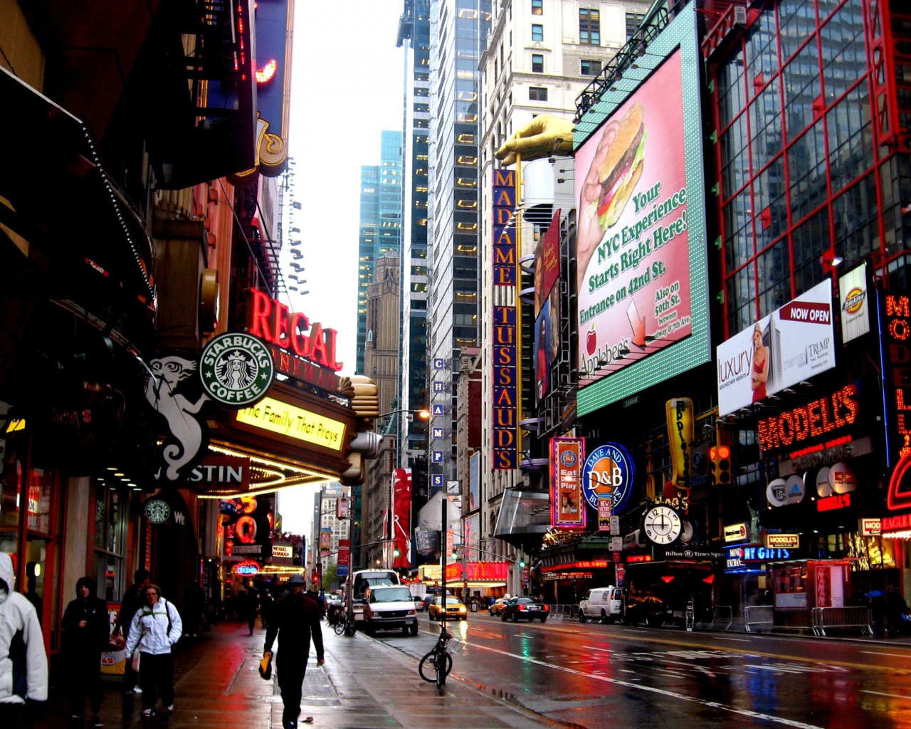 Street in Manhattan Borough, New york screenshot #1 1280x1024