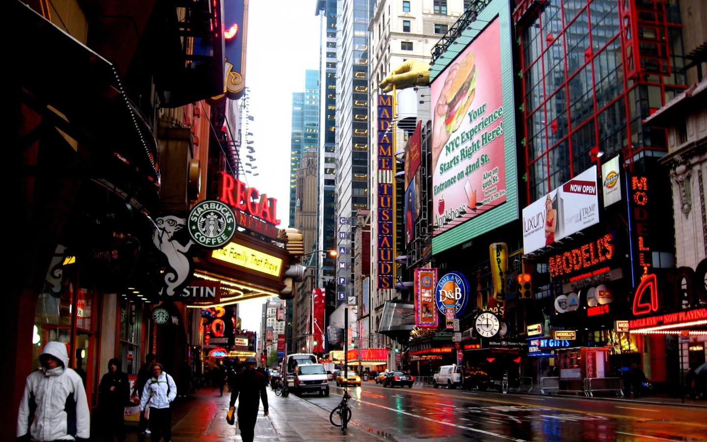 Fondo de pantalla Street in Manhattan Borough, New york 1440x900