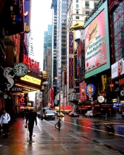 Das Street in Manhattan Borough, New york Wallpaper 176x220