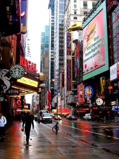 Street in Manhattan Borough, New york screenshot #1 240x320